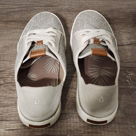 OluKai Pehuea Li Women's Casual Comfort Shoes Sneakers Size 9 Gray - Picture 8 of 9